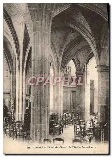 Ansichtskarte AK Dreux Detail du choeur de l'eglise Saint Pierre