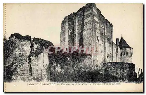 Cartes postales Nogent le Rotrou Chateau de Saint Jean le Contrefort et le Donjon