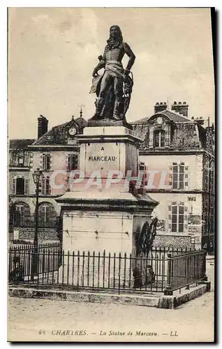 Cartes postales Chartres la Statue de Marceau