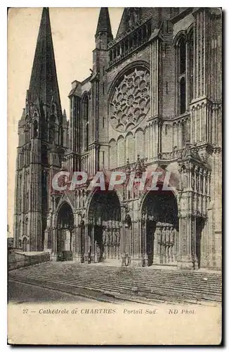 Ansichtskarte AK Cathedrale de Chartres Portail Sud