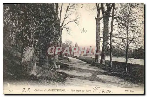 Cartes postales Chateau de Maintenon vue prise du Parc