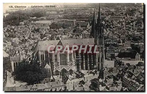 Cartes postales Chartres Cathedrale cote Nord