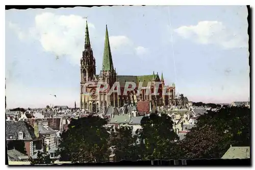 Cartes postales Chartres Vue generale de la Cathedrale cote Sud