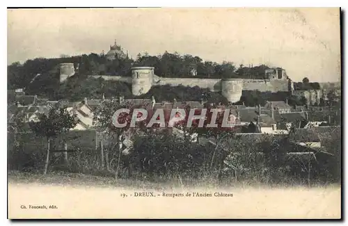 Cartes postales Dreux Remparts de l'Ancien Chateau