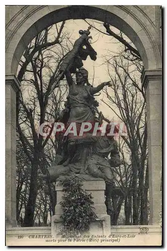 Cartes postales Chartres Monument des Enfants d'Eure et Loir morts pour la Patrie Motif principal