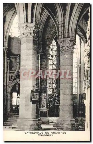 Cartes postales Cathedrale de Chartres Deambulatoire