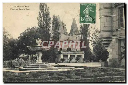 Cartes postales Chateau d'Anet Fontaine dans le Parc