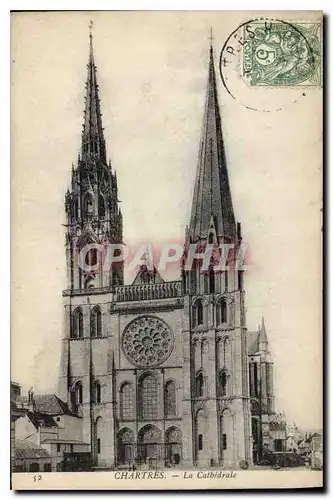 Cartes postales Chartres La Cathedrale