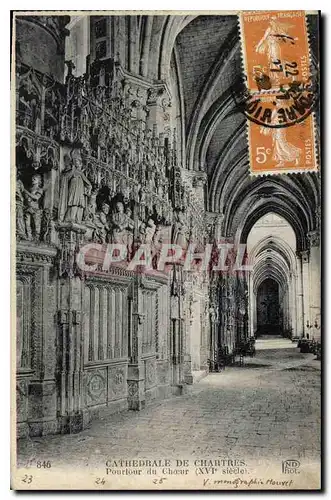 Cartes postales Cathedrale de Chartres Pourtour du Choeur XVi siecle