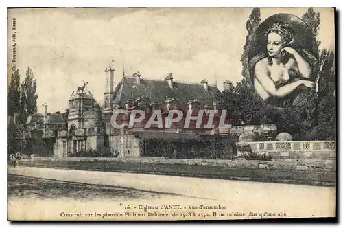 Cartes postales Chateau d'Anet vue d'ensemble