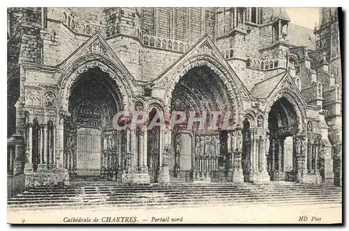 Ansichtskarte AK Cathedrale de Chartres Portail Nord