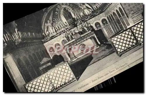 Cartes postales Chartres Cathedrale Notre Dame sous Terre La Chapelle