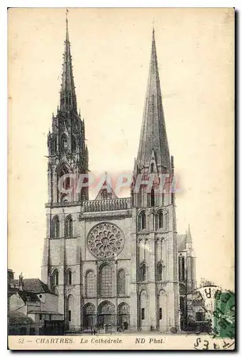 Cartes postales Chartres La Cathedrale