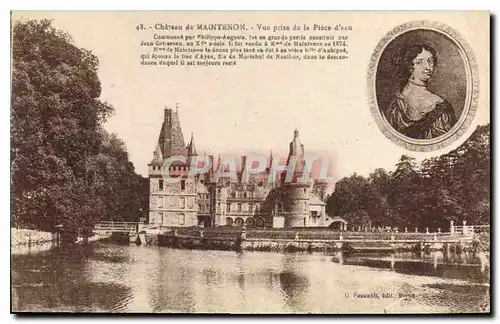 Ansichtskarte AK Chateau de Maintenon vue prise de la Piece d'eau