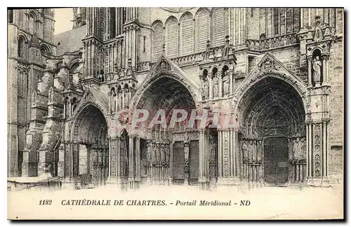 Ansichtskarte AK Cathedrale de Chartres Portail Meridional