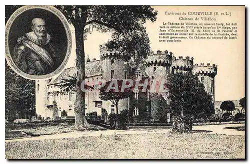 Cartes postales Environs de Courville E et L Chateau de Villebon