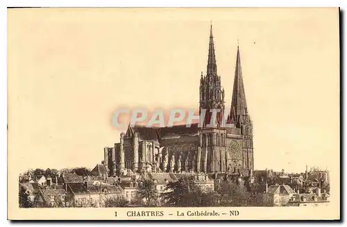 Cartes postales Chartres La Cathedrale