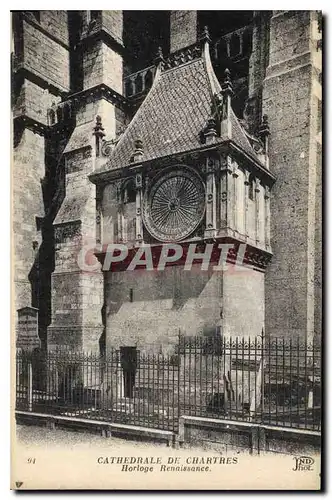 Ansichtskarte AK Cathedrale de Chartres Horloge Renaissance