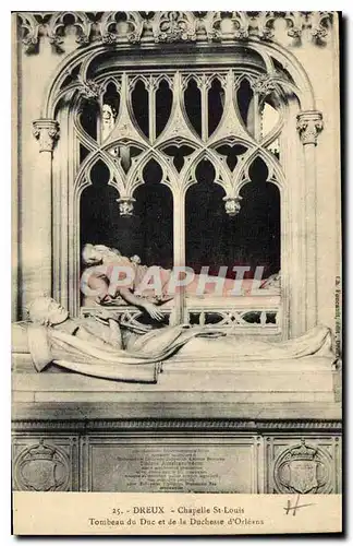 Cartes postales Dreux Chapelle St Louis Tombeau du Duc et de la Duchesse d'Orleans