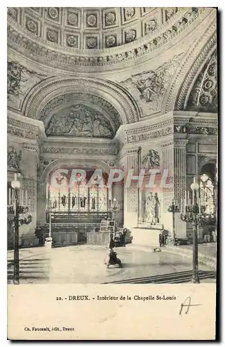 Ansichtskarte AK Dreux Interieur de la Chapelle St Louis