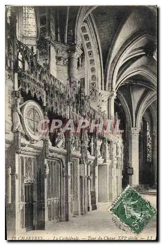 Ansichtskarte AK Chartres La Cathedrale Tour du Choeur XVI siecle