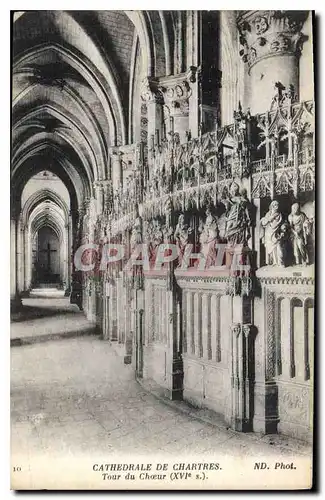 Cartes postales Cathedrale de Chartres Tour du Choeur XVIs