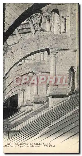 Ansichtskarte AK Cathedrale de Chartres Boutants facade nord ouest