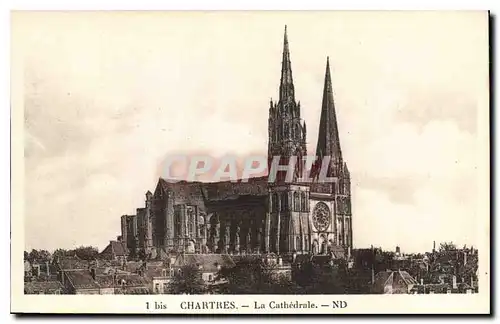 Cartes postales Chartres La Cathedrale