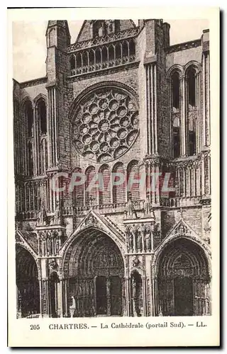 Ansichtskarte AK Chartres la Cathedrale portail Sud