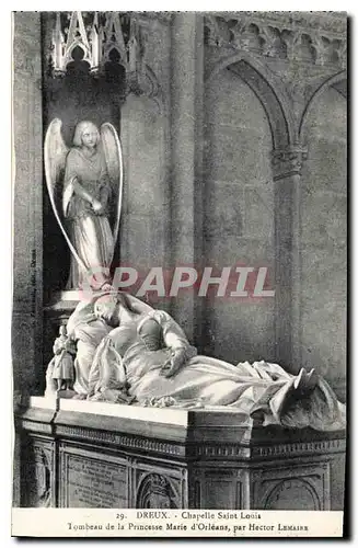 Ansichtskarte AK Dreux Chapelle Saint Louis Tombeau de la Princesse Marie d'Orleans par Hector Lemaire