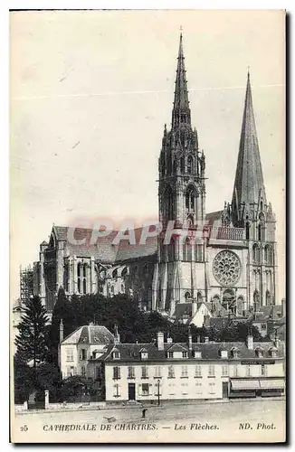 Ansichtskarte AK Cathedrale de Chartres Les Fleches