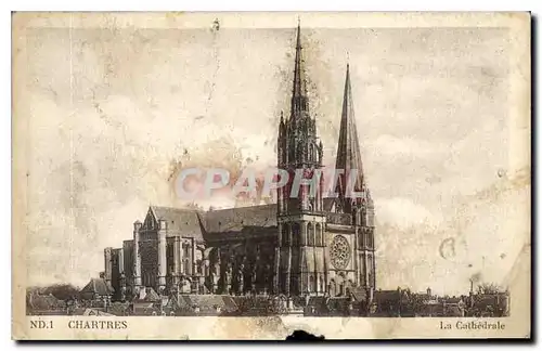 Cartes postales Chartres La Cathedrale