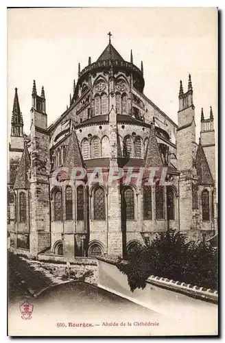 Ansichtskarte AK Bourges Abside de la Cathedrale