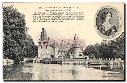 Ansichtskarte AK Chateau de Maintenon E et L vue prise sur la Piece d'Eau