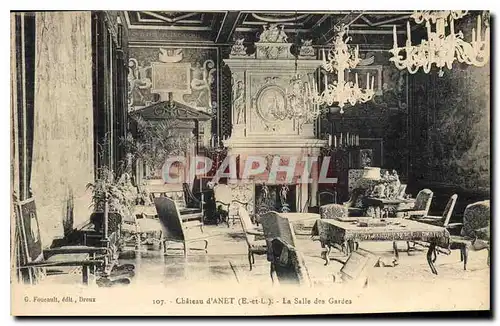 Cartes postales Chateau d'Anet E et L La Salle des Gardes