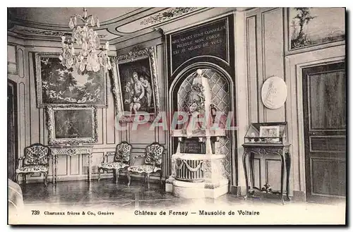 Cartes postales Chateau de Ferney Mausolee de Voltaire