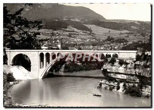Cartes postales Bellegarde Ain les Bords du Rhone Le Viaduc routier de Savoie
