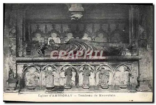 Ansichtskarte AK Eglise d'Ambronay Tombeau de Mauvoisin