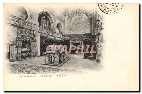 Cartes postales Eglise de Brou Le Choeur