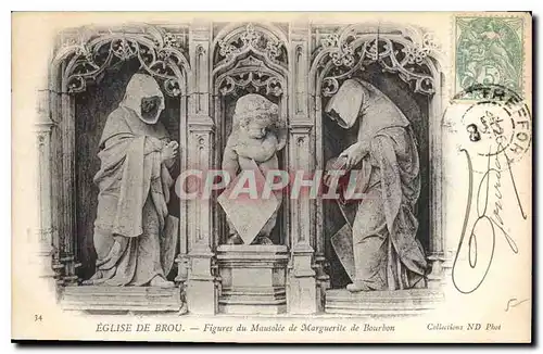 Cartes postales Eglise de Brou Figures du Mausolee de Marguerite de Bourbon