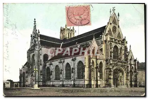 Ansichtskarte AK Bourg Ensemble de l'eglise de Brou