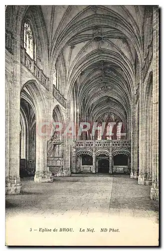 Cartes postales Eglise de Brou La Nef