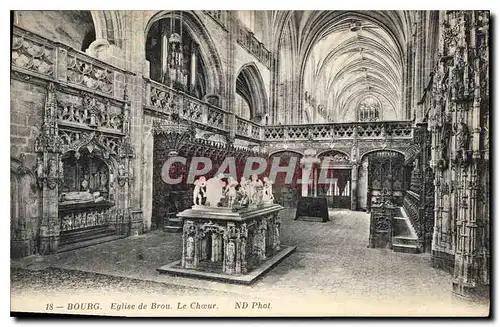 Cartes postales Bourg Eglise de Brou Le Choeur