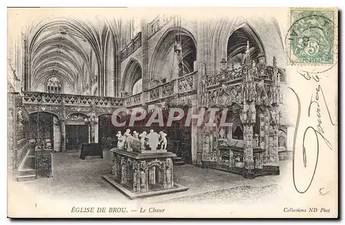 Cartes postales Eglise de Brou Le Choeur