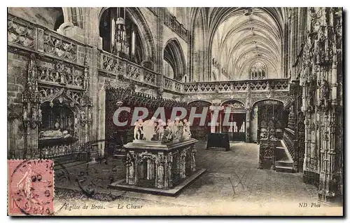 Cartes postales Bourg Eglise de Brou Le Choeur