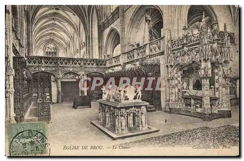 Cartes postales Eglise de Brou Le Choeur