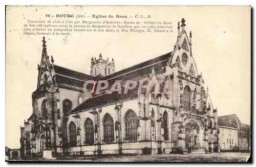 Cartes postales Bourg Ain Eglise de Brou