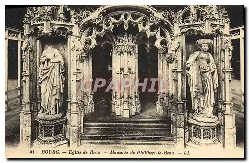 Cartes postales Bourg Eglise de Brou Mausolee de Philibert le Beau