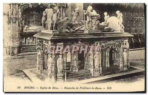 Cartes postales Bourg Eglise de Brou Mausolee de Philibert le Beau