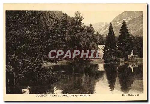 Ansichtskarte AK Luchon lac du parc des quinconces